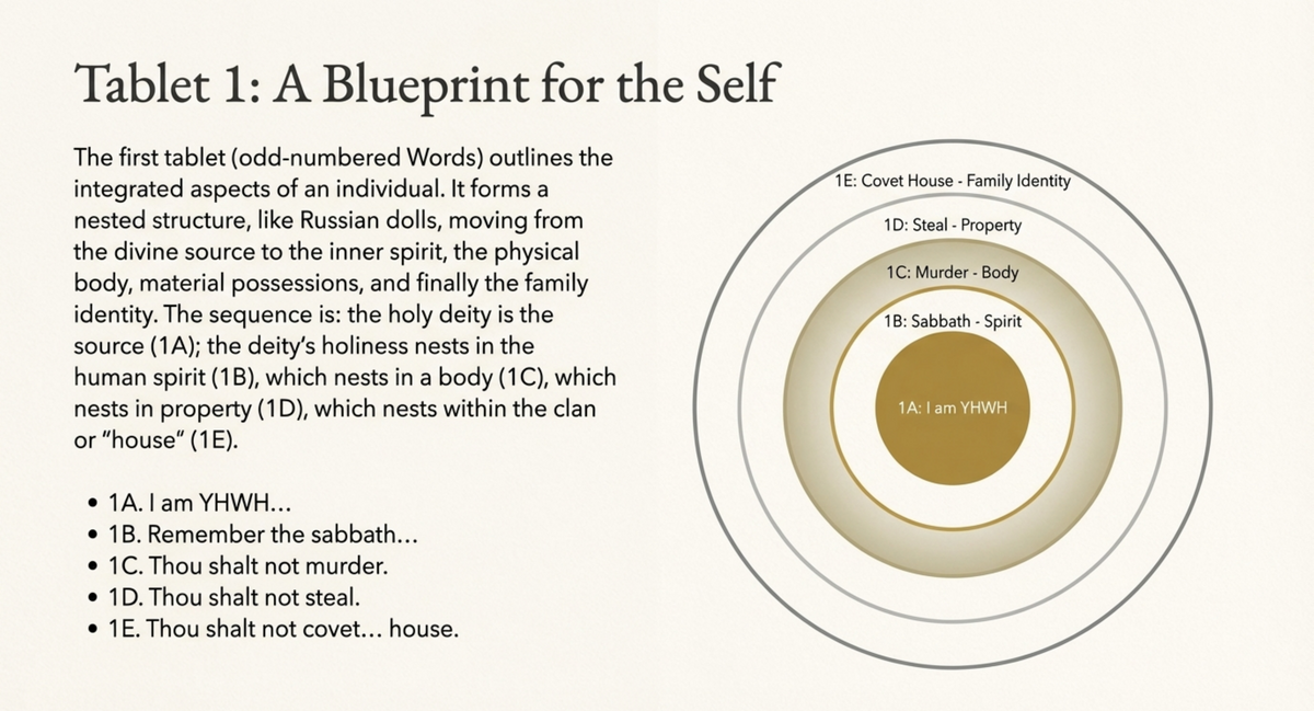 Slide 9: Tablet 1: Blueprint for the Self