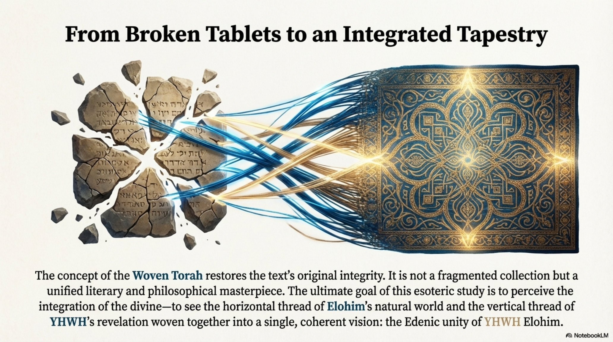 From Broken Tablets to an Integrated Tapestry